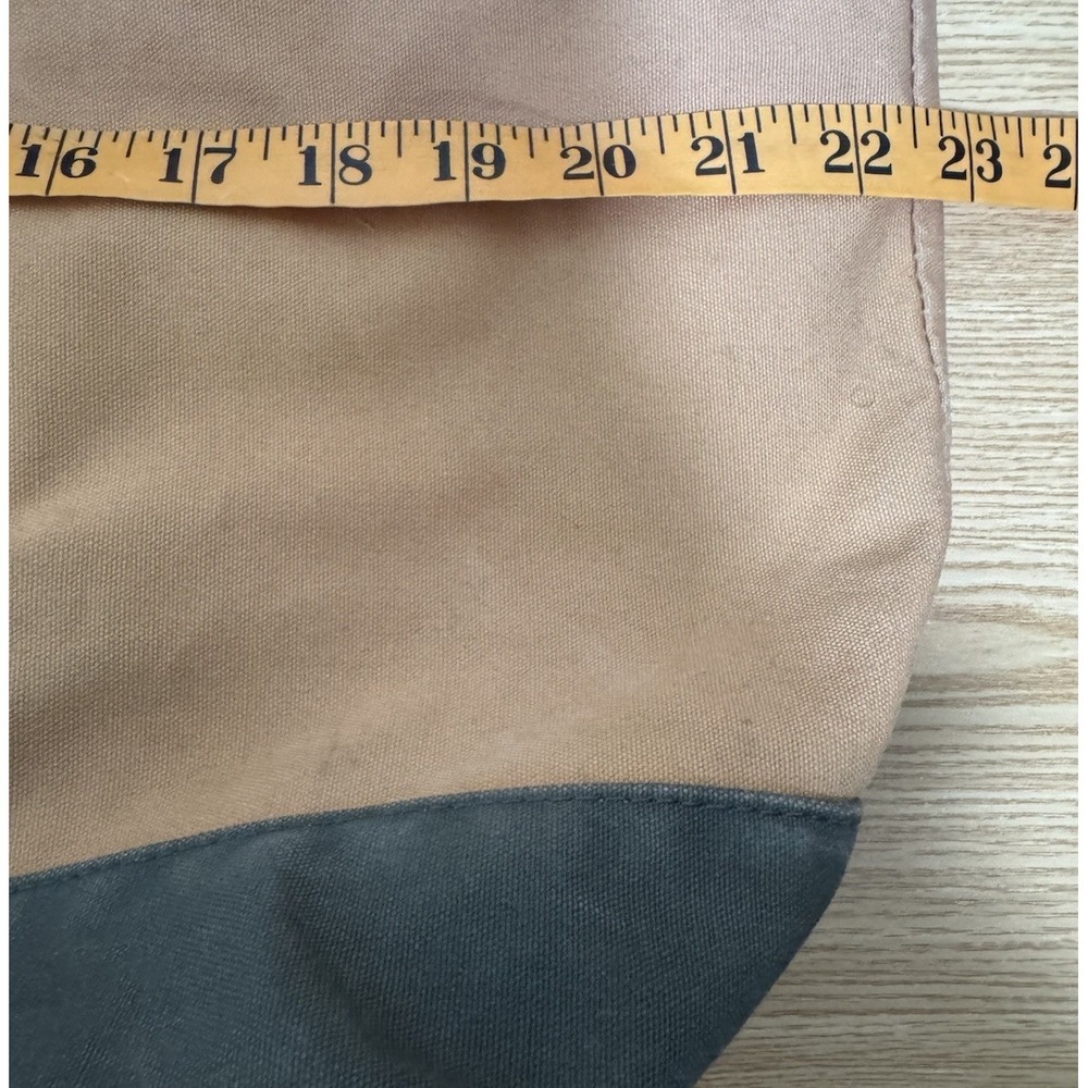 VTG LL Bean Top Zipper Tote Bag Leather Handle Boat And Tote - Picture 6 of 7